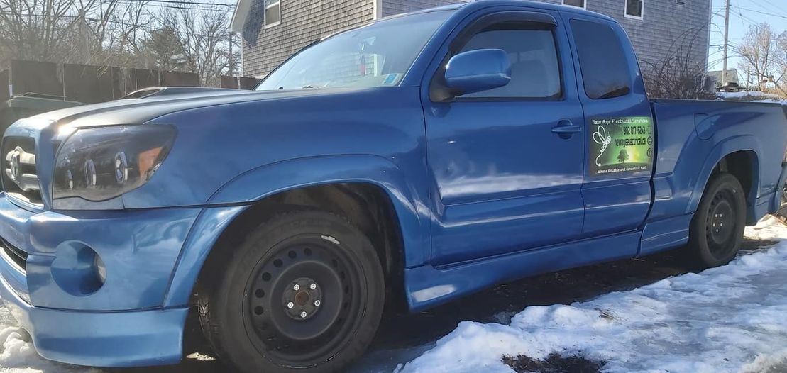 Blue truck